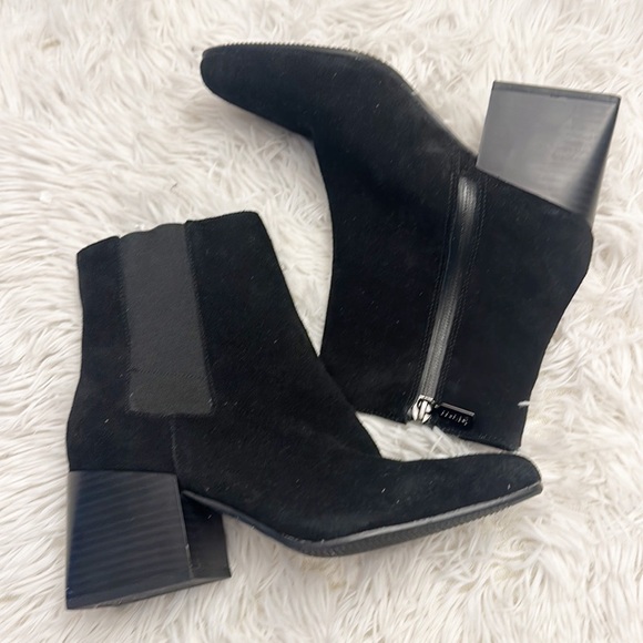 NEW Blondo x Zappos Scarlett Black Suede waterproof ankle boot women size 6 - Picture 4 of 8